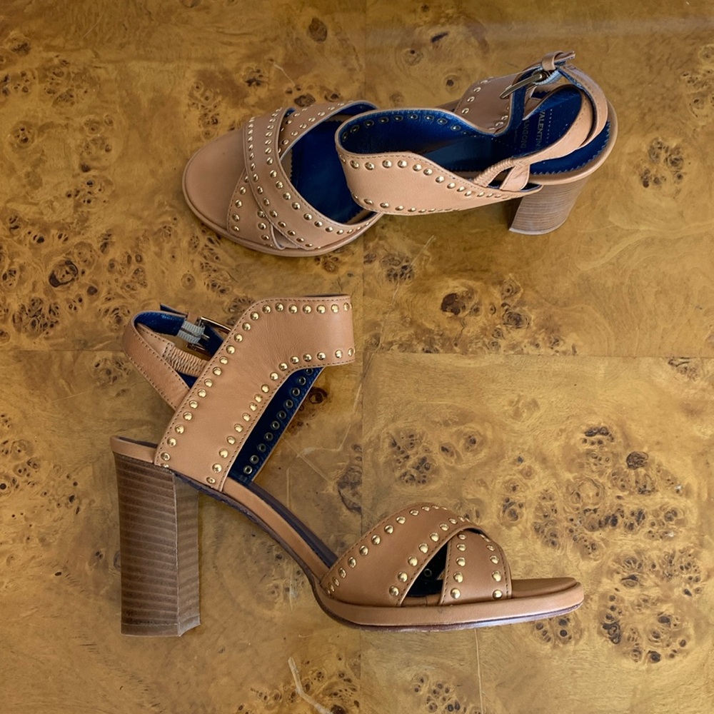 Valentina Ragoni Leather Studded Heels